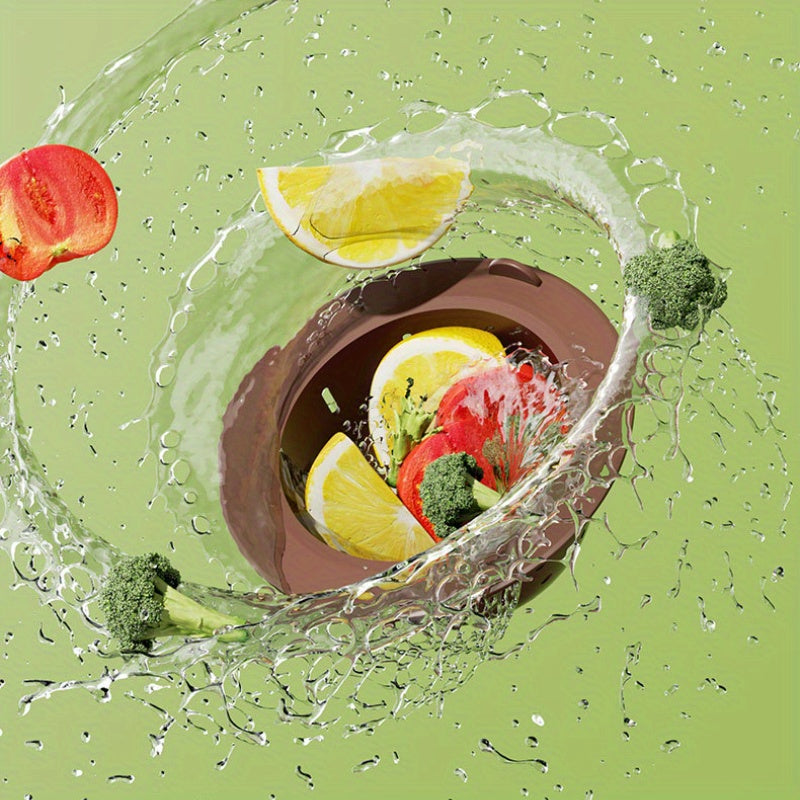 1pc Kitchen Silicone Sink Filter Screen, Vegetable Sink Floor Drain Filter Screen, Sewer Leftovers Anti Clogging Filter, Drain Screen