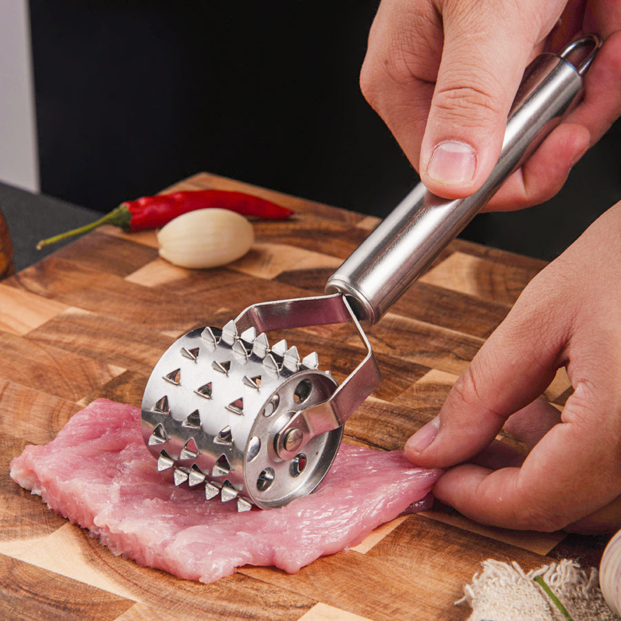 430 Stainless Steel Blade Needles for Steak, Pork & Poultry | Ergonomic Kitchen Tool with Safety Guard & Quick-Clean Design