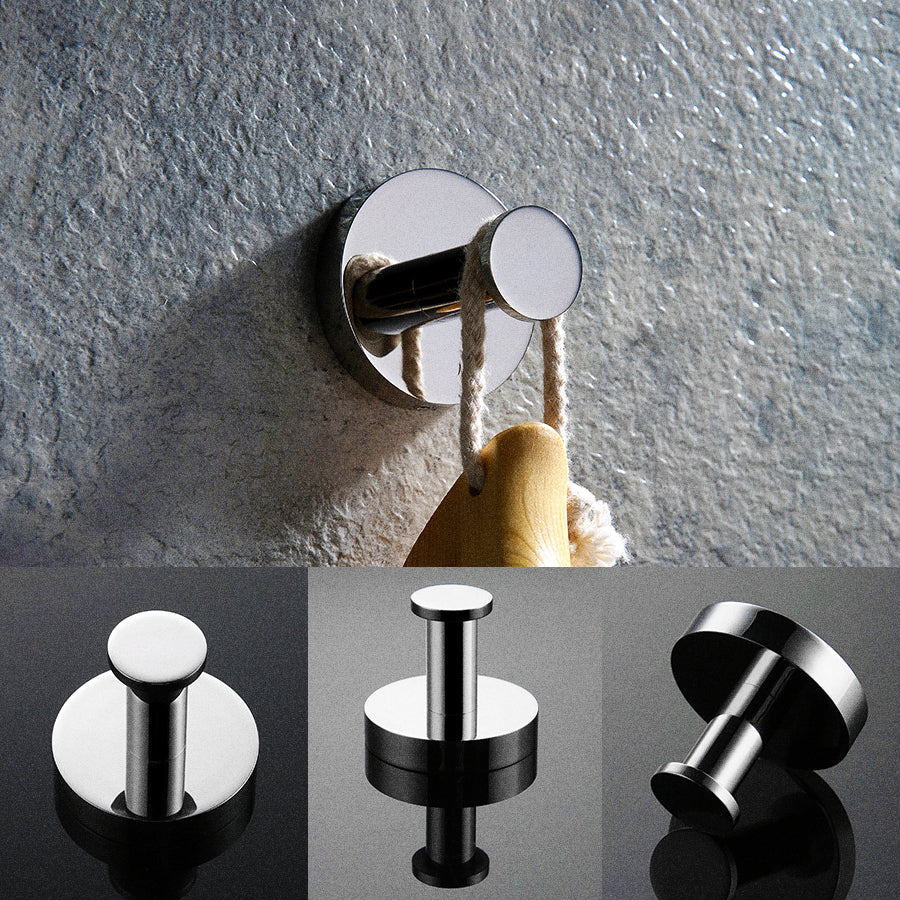 Suction Cup Hooks for Shower, Towel Hooks for Bathroom, Kitchen, Glass Door, Mirror, Tile, – Loofah, Towel, Bath Robe Hooks for Hanging up to 15 lbs, Brushed Silver (2 Pack)