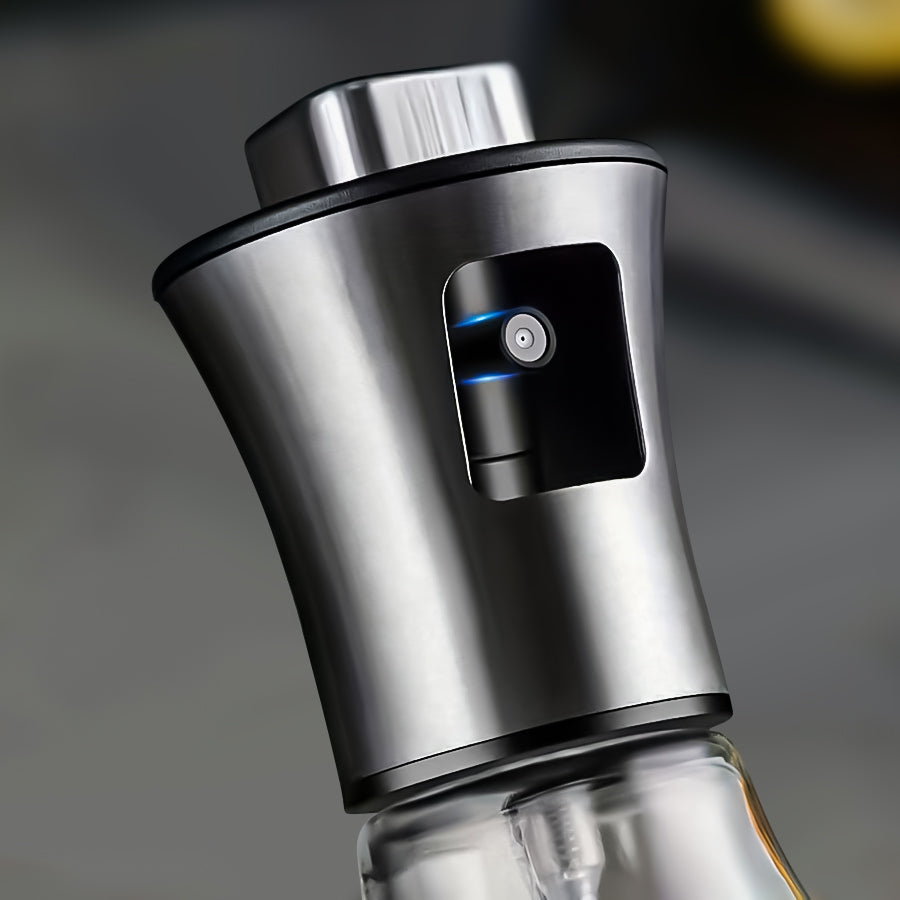 1/ 2pcs Stainless Steel Glass Oil Sprayer - Large Capacity for Kitchen, BBQ and Outdoor Use - Ideal for Olive Oil and BBQ Oil - Perfect Gift