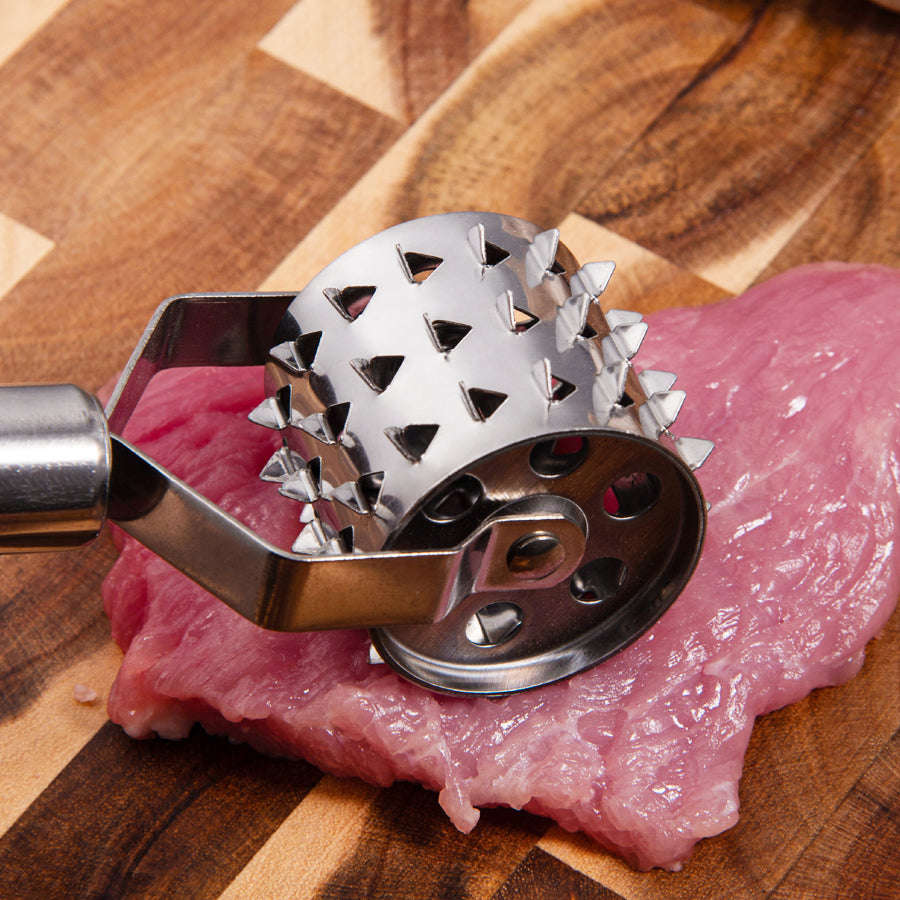 430 Stainless Steel Blade Needles for Steak, Pork & Poultry | Ergonomic Kitchen Tool with Safety Guard & Quick-Clean Design