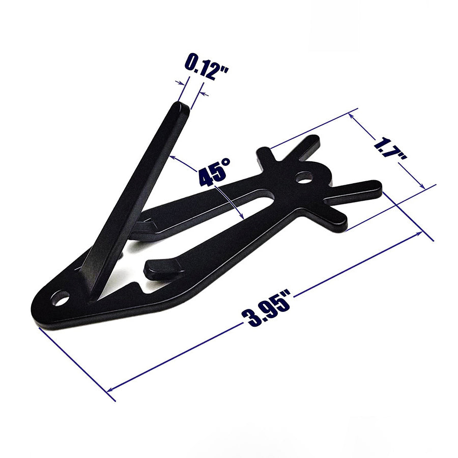 6-Pack European Skull Mount Hanger – Stainless Steel Deer & Antler Wall Hook, Black Euro Mount for Elk, Cow, and Deer Skulls