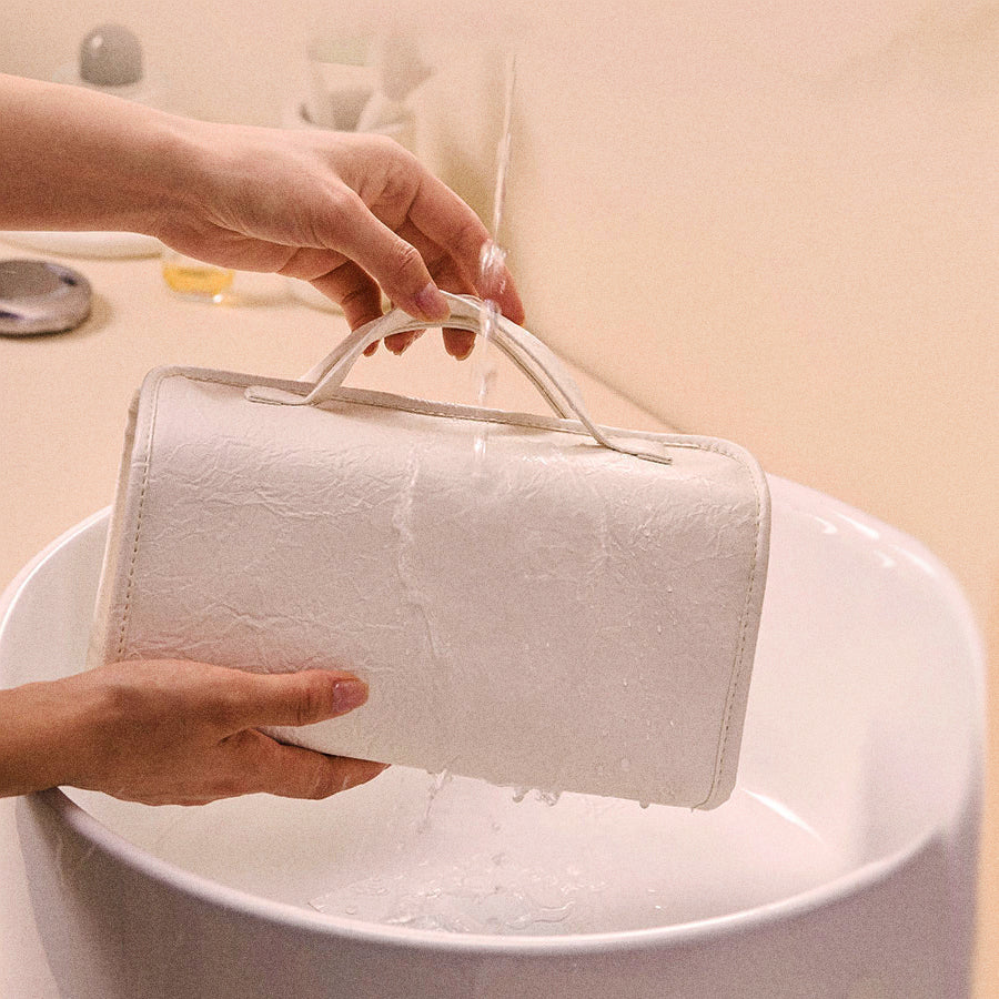 4-in-1 Waterproof Cosmetic Bag – Detachable Clear Multi-Compartment Hanging Makeup Bag with Removable Partitions, Large Capacity Travel Toiletry Organizer