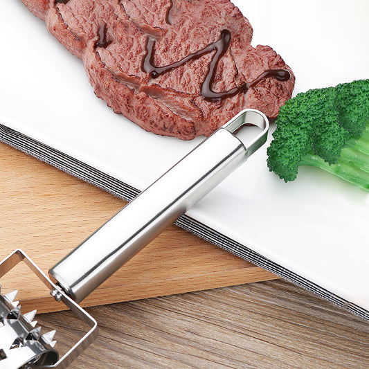 430 Stainless Steel Blade Needles for Steak, Pork & Poultry | Ergonomic Kitchen Tool with Safety Guard & Quick-Clean Design