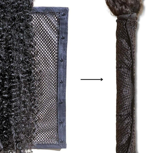 Hair Stretching Net Cap for Heatless Curls - Quick-Dry Styling Tool 17.8x33cm Tangle-Free Wave Maker, Overnight Curling Mesh, Beauty Influencer Approved (17g Lightweight)