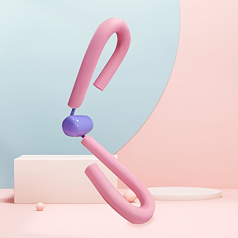 [Secure Leg Strap Thigh Toning Device] 1pc Thigh Master Compression Device, Plastic Material, with Secure Leg Strap and Interchangeable Handles, for Glute and Thigh Toning, Pelvic Floor Kegel Training Equipment, Strength Training Accessory