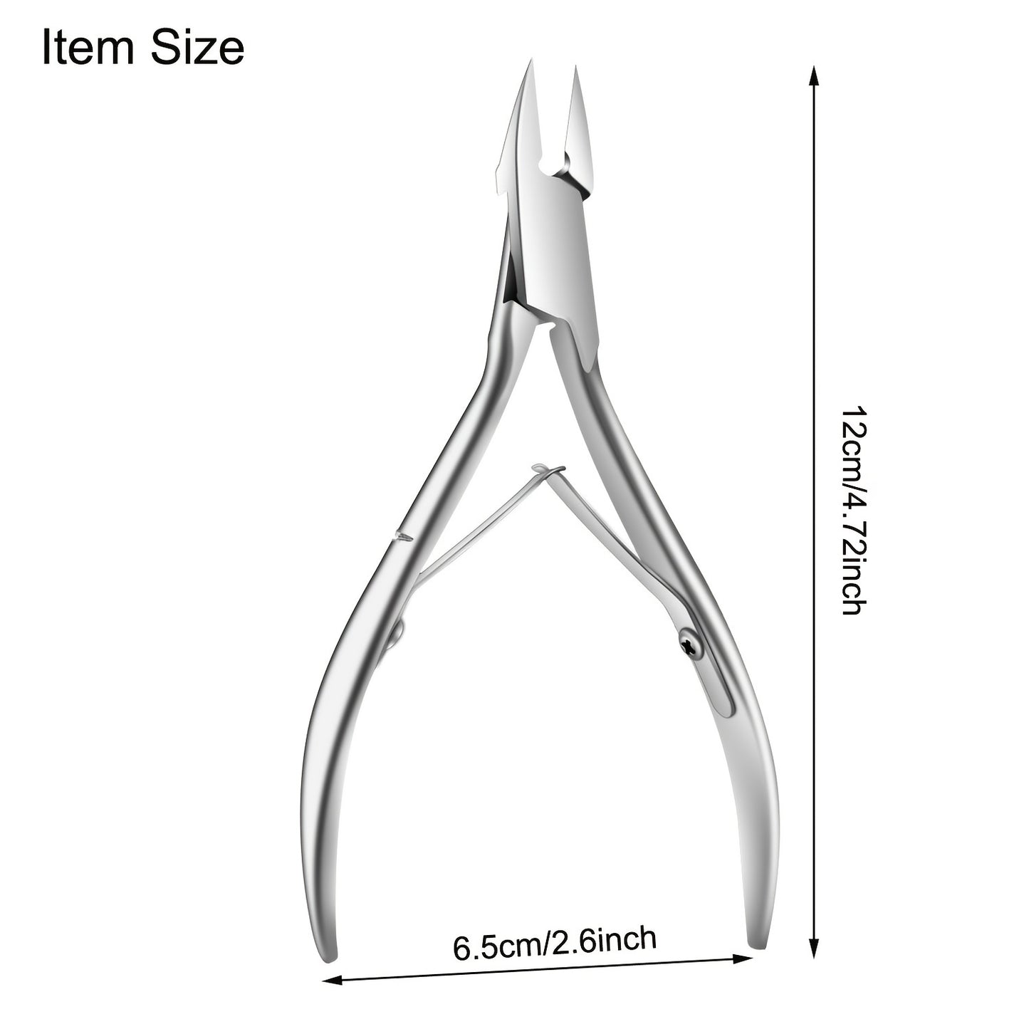 1pc Modern Stainless Steel Toe Nail Clippers, Straight Blade Cutter, Hypoallergenic Precision Ingrown Toenail Trimmer for Thick Nails, Professional Pedicure Tool