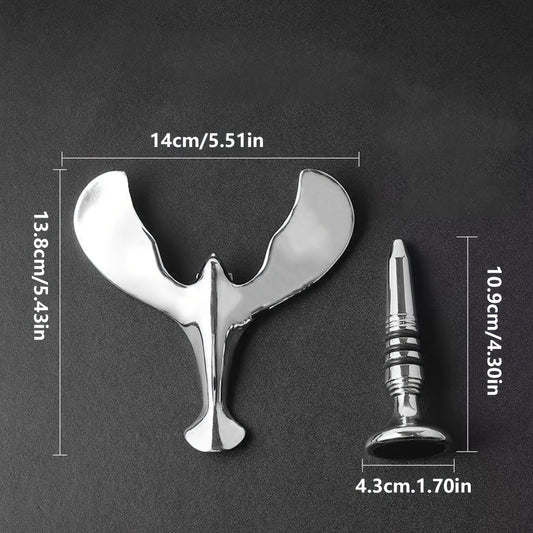 Stainless Steel Eagle Bottle Opener - Unique Balanced Bird Design, Multi-Functional Zinc Alloy Beer & Wine Opener with Smooth Lever Action, 5.51" x 4.09", No Power Needed, Beer Opener|Stylish Bottle Opener|Winged Design