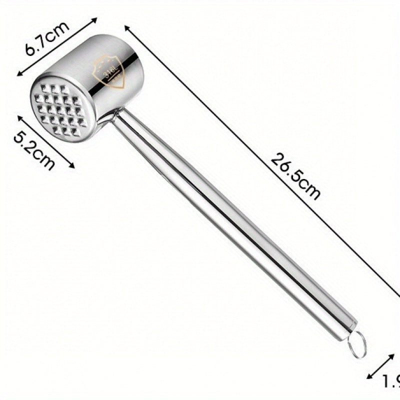 316 Stainless Steel Meat Hammer, Double-Sided Tender Meat Hammer, Household Meat Hammer, Steak Hammer