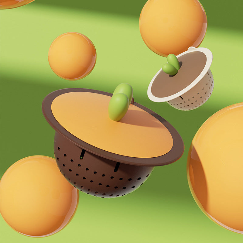 1pc Kitchen Silicone Sink Filter Screen, Vegetable Sink Floor Drain Filter Screen, Sewer Leftovers Anti Clogging Filter, Drain Screen