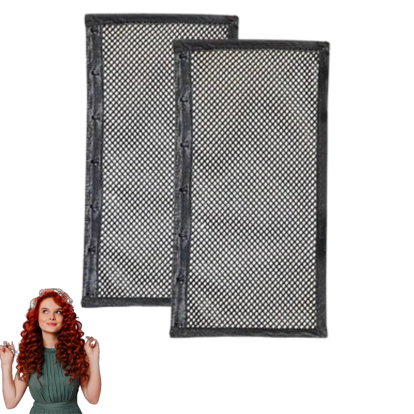 Hair Stretching Net Cap For Heatless Curls - Quick-Dry Styling Tool 17.8x33cm Tangle-Free Wave Maker, Overnight Curling Mesh, Beauty Influencer Approved (17g Lightweight)