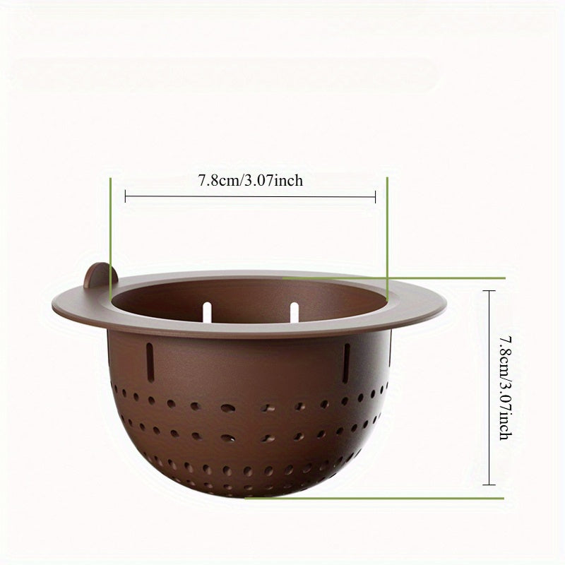 1pc Kitchen Silicone Sink Filter Screen, Vegetable Sink Floor Drain Filter Screen, Sewer Leftovers Anti Clogging Filter, Drain Screen