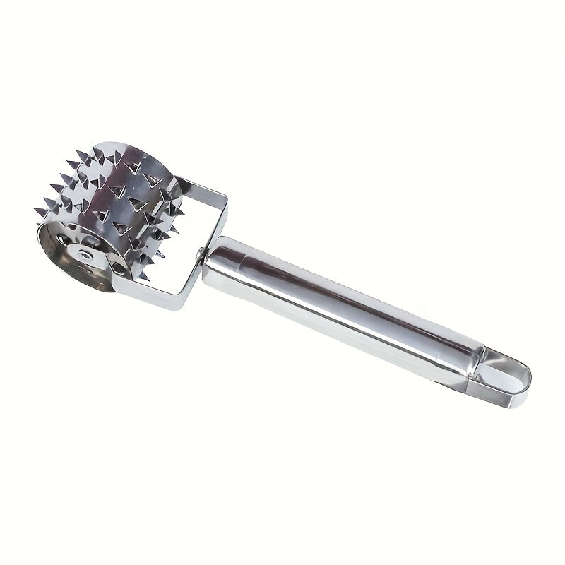 Stainless Steel Meat Tenderizer Needle, Meat Tenderizer - Versatile Kitchen Tool Perfect For Steaks, Pork, Etc. - Fixed Durable Roller For Perfect Tenderizing Results
