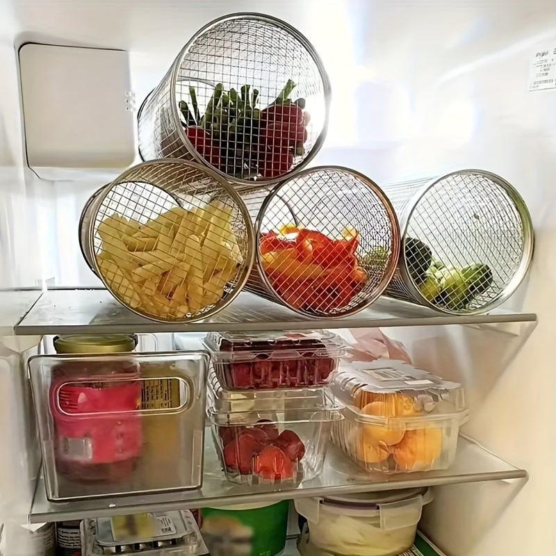 BBQ Net Tube Grill Basket, 1pc - Perfect for Grilling Fish, Vegetables & More - Kitchen Gadgets & Accessories for Home & Outdoor Decor